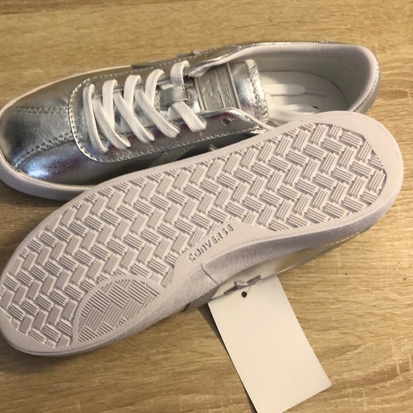 Converse women’s breakpoint ox silver sneakers - Picture 7 of 7